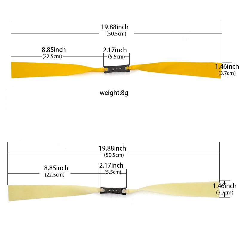 3 pz 3.7cm grande fionda cacci - Speargun Rubber Band recensione e prezzo